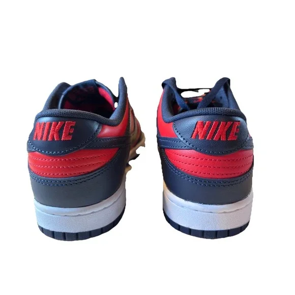 Nike Dunk Low Retro University Red Obsidian Sneakers DV0833-601 Mens Size 10 NEW - Picture 9 of 11